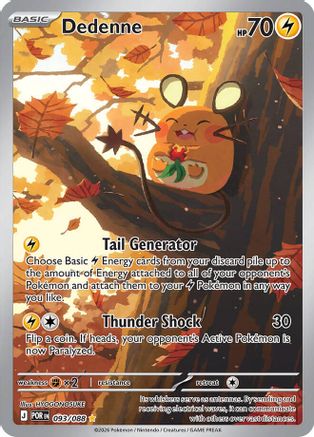 Dedenne - 093/088 - Illustration Rare - Holofoil