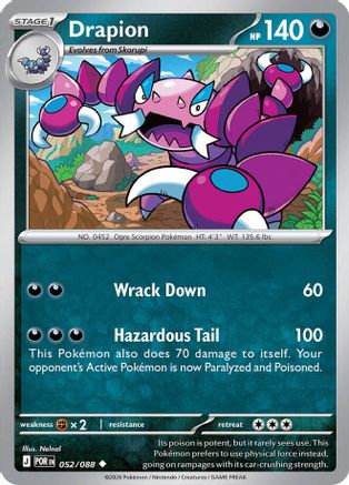 Drapion - 052/088 - Uncommon - Reverse Holofoil