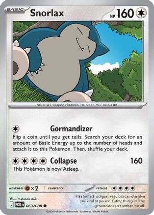 Snorlax - 063 - Common