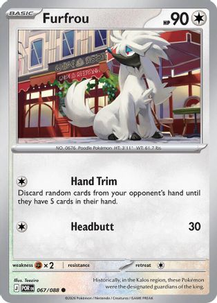 Furfrou - 067 - Common - Reverse Holofoil