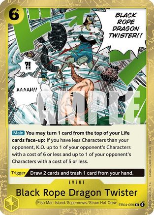 Black Rope Dragon Twister - EB04-059 - Rare