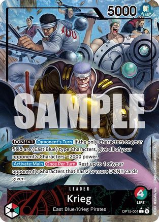 Krieg (OP15-001) (Alternate Art) - OP15-001 - Leader