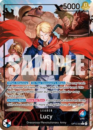 Lucy (Alternate Art) - OP15-002 - Leader (Pre-Order)