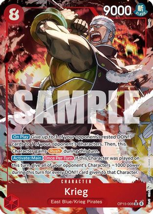Krieg (OP15-008) (Alternate Art) - OP15-008 - Super Rare