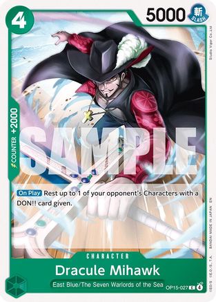 Dracule Mihawk - OP15-027 - Common