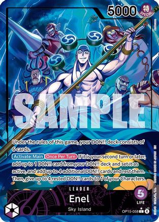 Enel (OP15-058) (Alternate Art) - OP15-058 - Leader