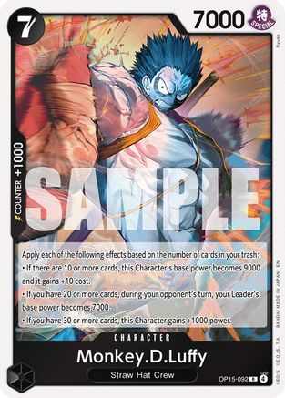 Monkey.D.Luffy (OP15-092) - OP15-092 - Rare