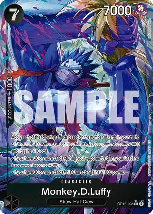 Monkey.D.Luffy (OP15-092) (Alternate Art) - OP15-092 - Rare