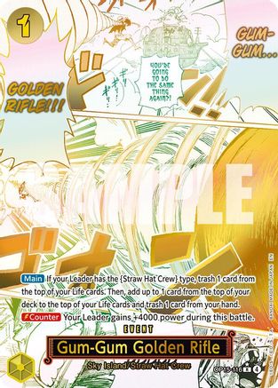 Gum-Gum Golden Rifle (Alternate Art) - OP15-116 - Rare