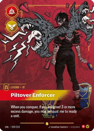 Vi - Piltover Enforcer (Overnumbered) (225/219) - Unleashed Foil (Pre-Order)