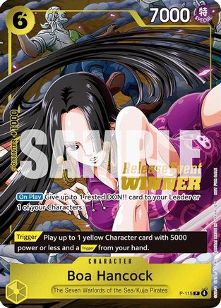 Boa Hancock (OP15 Release Event Winner) - P-115 - Promo