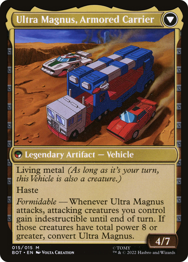 Ultra Magnus, Tactician (BOT-015) - Transformers Foil