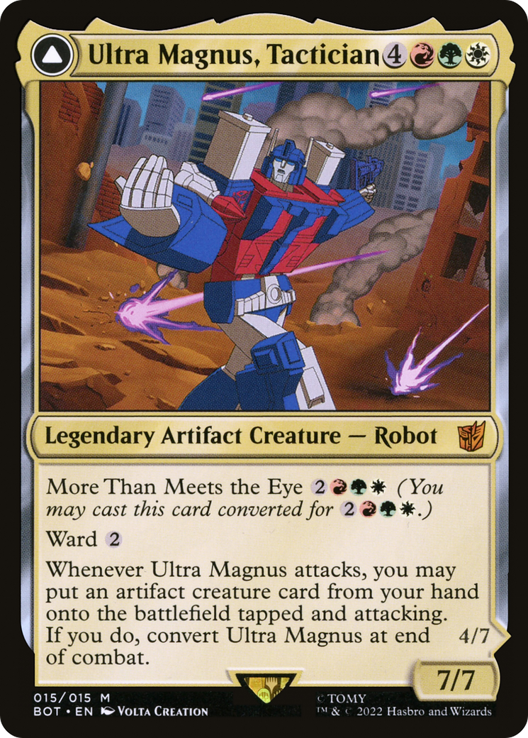 Ultra Magnus, Tactician (BOT-015) - Transformers Foil