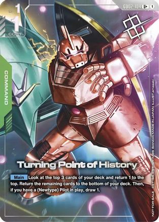 Turning Point of History (Store Tournament Winner Pack 04) - GD02-104 - U+