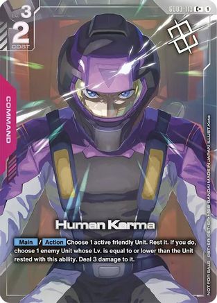 Human Karma (Store Tournament Winner Pack 04) - GD03-113 - C+