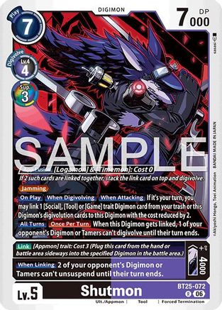 Shutmon - BT25-072