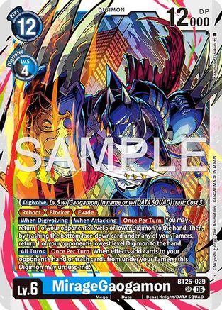 MirageGaogamon - BT25-029