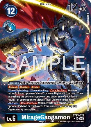 MirageGaogamon (Alternate Art) - BT25-029