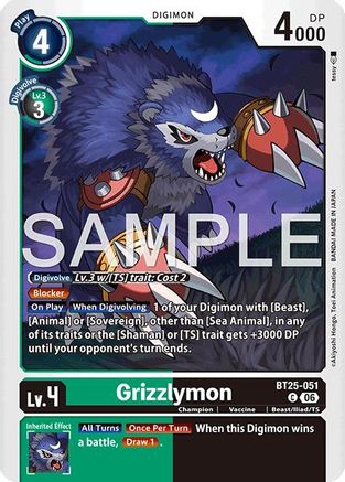 Grizzlymon - BT25-051 - BT25-051