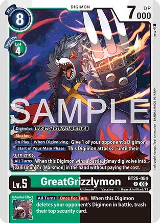 GreatGrizzlymon - BT25-054