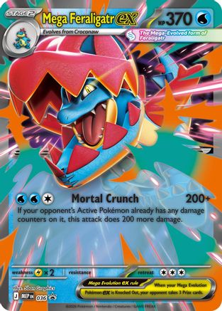 Mega Feraligatr ex - 036 - Promo - Holofoil
