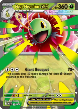 Mega Meganium ex - 034 - Promo - Holofoil