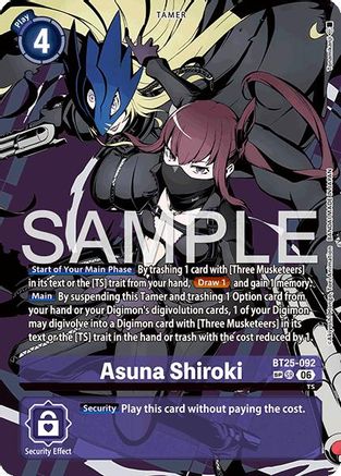 Asuna Shiroki (Rare Pull) - BT25-092