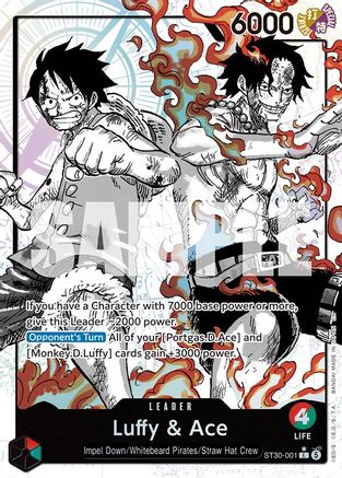Luffy & Ace (Parallel) - ST30-001 - Leader