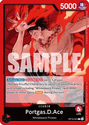 Portgas.D.Ace - OP16-001 - Leader (Pre-Order)