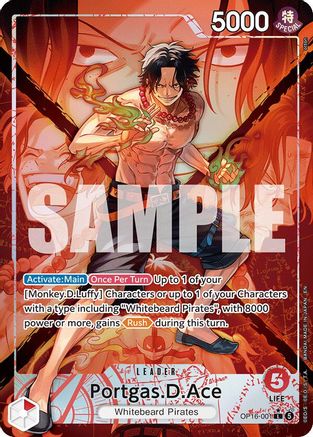 Portgas.D.Ace (Alternate Art) - OP16-001 - Leader (Pre-Order)
