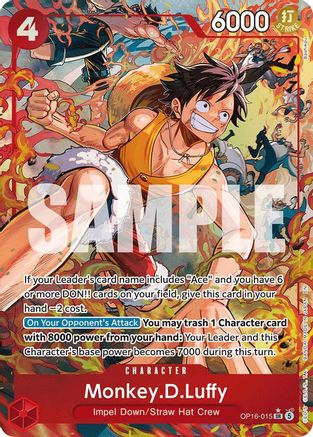 Monkey.D.Luffy (Alternate Art) - OP16-015 - Super Rare (Pre-Order)
