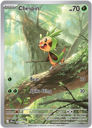 Chespin - 087/086 - Illustration Rare - Holofoil