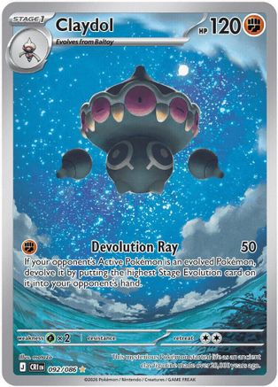 Claydol - 092/086 - Illustration Rare - Holofoil