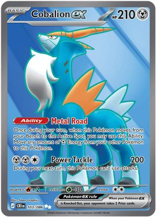 Cobalion ex - 103/086 - Ultra Rare - Holofoil
