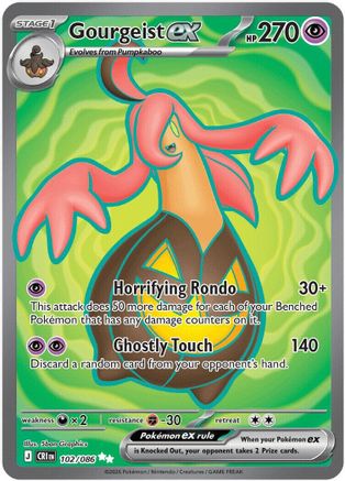 Gourgeist ex - 102/086 - Ultra Rare - Holofoil