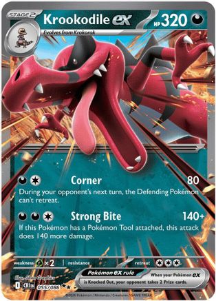Krookodile ex - 055 - Double Rare - Holofoil