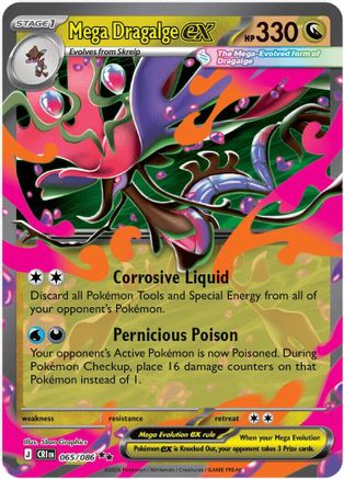 Mega Dragalge ex - 065/086 - Double Rare - Holofoil