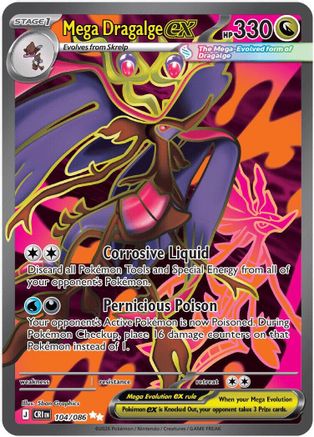 Mega Dragalge ex - 104/086 - Ultra Rare - Holofoil
