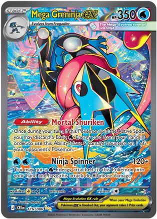Mega Greninja ex - 116/086 - Special Illustration Rare - Holofoil