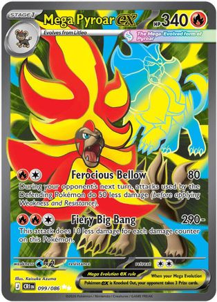 Mega Pyroar ex - 099/086 - Ultra Rare - Holofoil