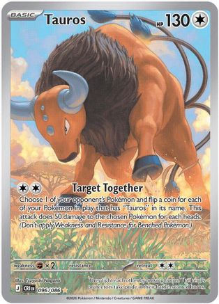 Tauros - 096/086 - Illustration Rare - Holofoil