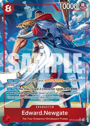 Edward.Newgate (Alternate Art) - OP16-003 - Super Rare (Pre-Order)