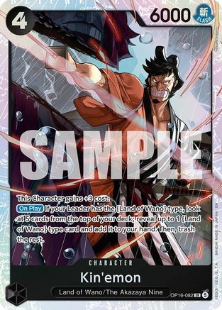 Kin'emon - OP16-082 - Super Rare (Pre-Order)