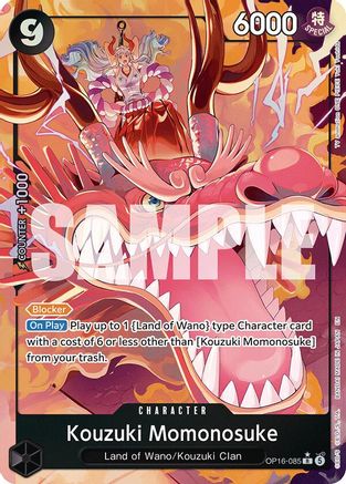 Kouzuki Momonosuke (Alternate Art) - OP16-085 - Rare (Pre-Order)