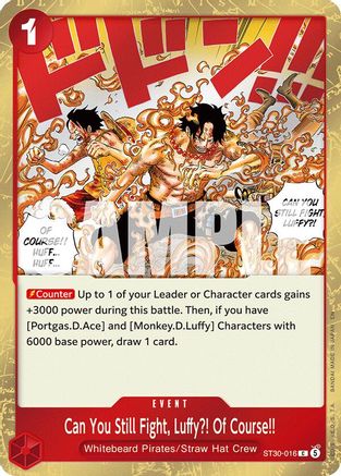 Can You Still Fight, Luffy?! Of Course!! - ST30-016 - Common