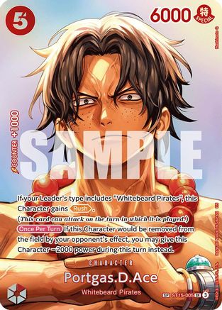 Portgas.D.Ace (SP) - ST15-005 - Super Rare (Pre-Order)