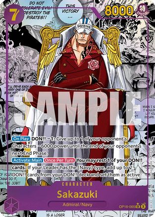 Sakazuki (Manga) - OP16-065 - Super Rare (Pre-Order)