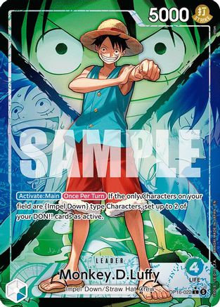 Monkey.D.Luffy (022) (Alternate Art) - OP16-022 - Leader (Pre-Order)