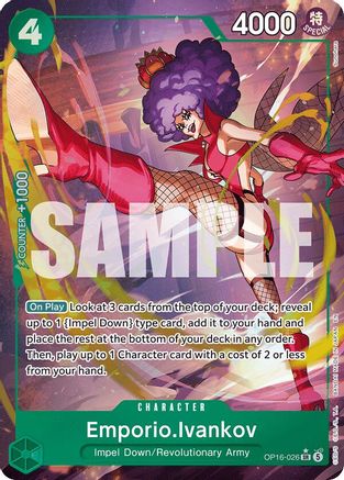 Emporio.Ivankov (026) (Alternate Art) - OP16-026 - Super Rare (Pre-Order)