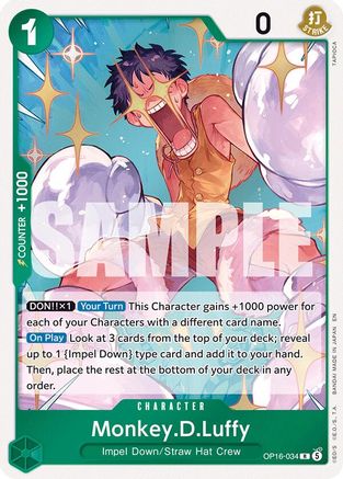 Monkey.D.Luffy (034) - OP16-034 - Rare (Pre-Order)